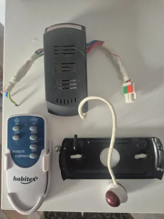 Ventilador de techo Habitex / con lámpara y mando