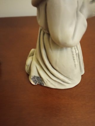 Pareja Figuras Vintage Niños Rezando