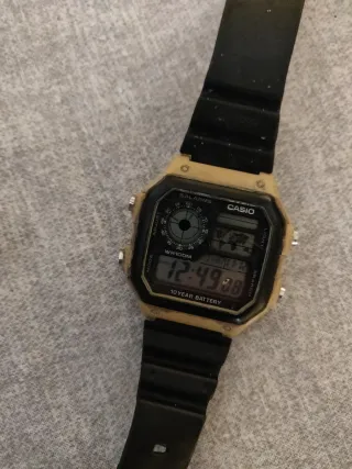 Orologio Digitale Casio WR100M Beige/Nero