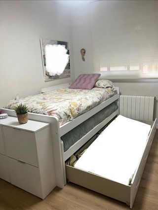 Cama nido blanca con cajones