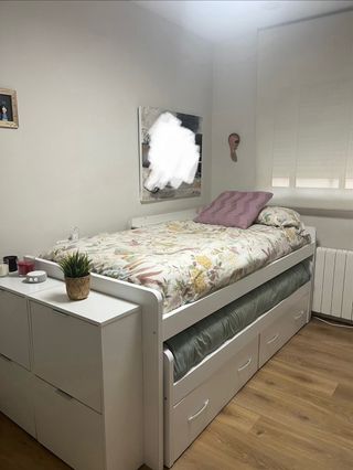 Cama nido blanca con cajones