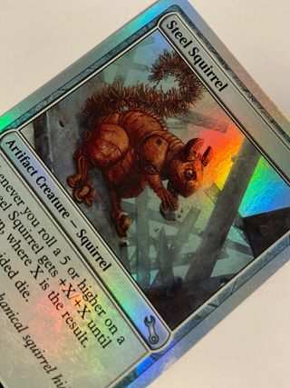 Steel Squirrel MTG Foil Carta Mágica