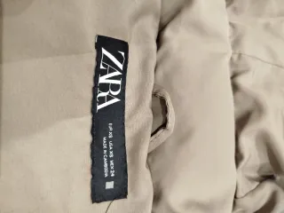 Chaleco largo acolchado Zara gris