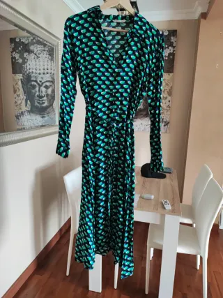 Vestido largo estampado