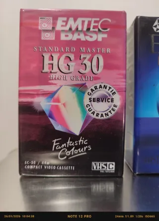 Cinta VHS-C TDK EHG30 HG 30