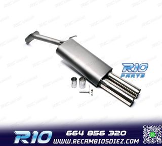 SILENCIOSO ESCAPE PARA VOLKSWAGEN VW POLO 12 1999-