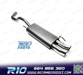 SILENCIOSO ESCAPE PARA VOLKSWAGEN VW POLO 1994-2001 x2 DTM