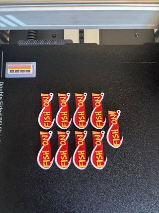 Llaveros 3D Fish On para pescadores