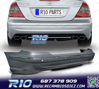 PARAGOLPES TRASERO MERCEDES CLASE E W211 03-09 LOOK AMG PDC