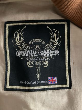 Chaqueta de cuero auténtico