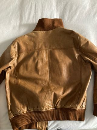 Chaqueta de cuero auténtico
