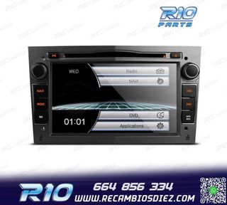 RADIO NAVEGADOR 7" PARA OPEL COLOR GRIS OSCURO USB GPS TACTI