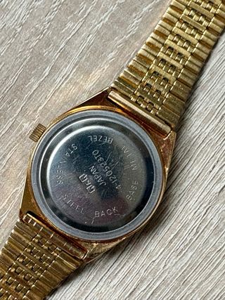 Reloj Q&Q MEC Automático Dorado Blanco