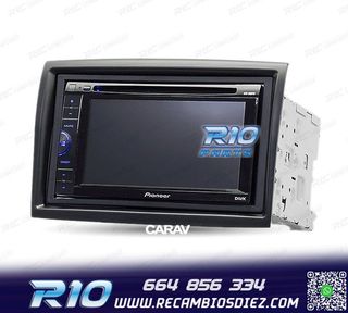 MARCO NEGRO RADIO 2-DIN PARA CITROEN JUMPER PEUGEOT BOXER FI