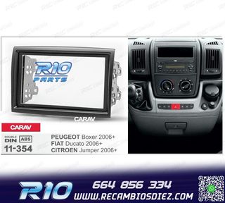 MARCO NEGRO RADIO 2-DIN PARA CITROEN JUMPER PEUGEOT BOXER FI