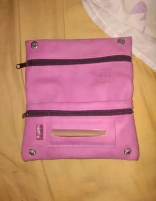 Porta tabacco filtri e cartine rosa