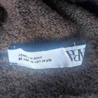 Falda de lana marrón calentita