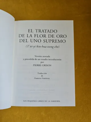 Tratado de la flor de oro del uno supremo