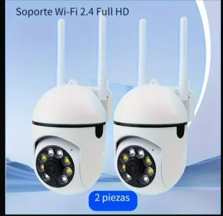 2 Cámaras Vigilancia Wi-Fi 2.4 Full HD
