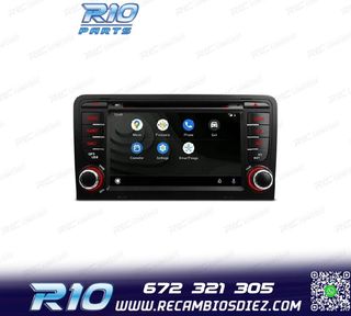 RADIO GPS ANDROID 12 AUDI A3 8P 8PA S3 RS3 03-12