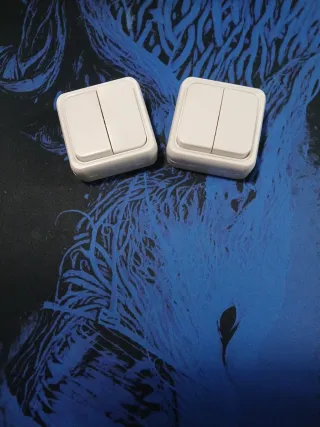 Interruptor Doble Superficie Blanco