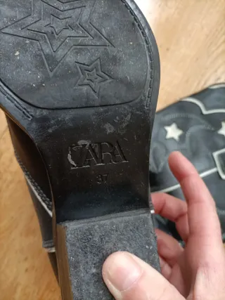 Botas camperas Zara estrellas talla 37
