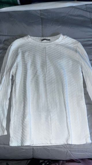 Jersey blanco con textura
