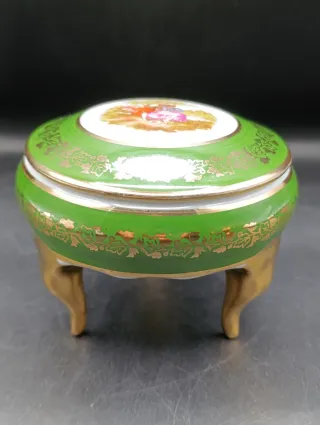 Caja joyero Limoges con patas