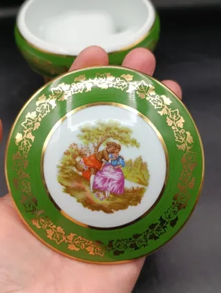 Caja joyero Limoges con patas