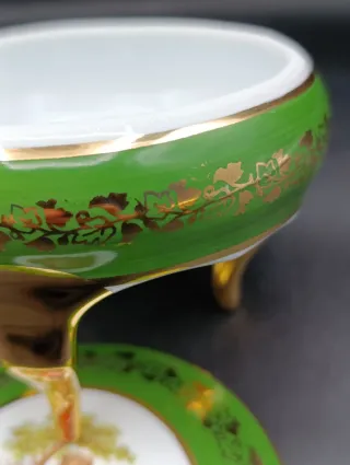 Caja joyero Limoges con patas