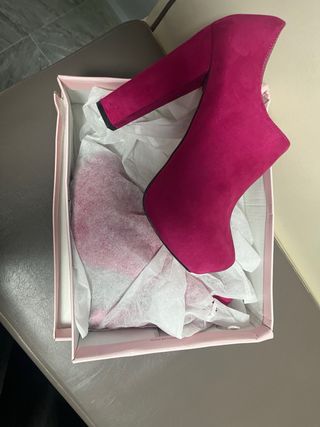 Botín Fucsia Terciopelo Nuevo