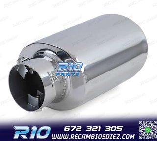 COLA ESCAPE UNIVERSAL ACERO INOX OVALADO 88MM