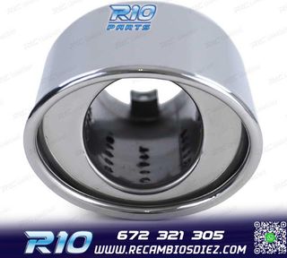 COLA ESCAPE UNIVERSAL ACERO INOX OVALADO 88MM