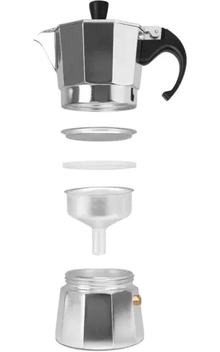 Cafetera Italiana 3 Tazas Aluminio