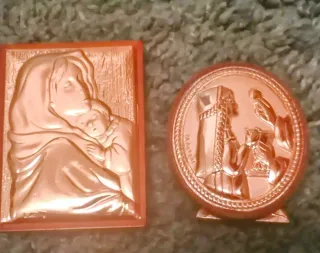 Quadretti argento e vero legno