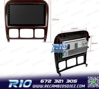 RADIO GPS ANDROID 13 MERCEDES CLASE S W220 98-05