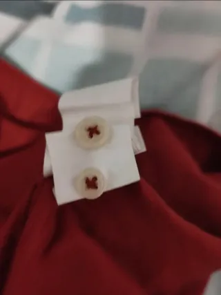 Camicia uomo Zara L Rosso Cotone a maniche lunghe