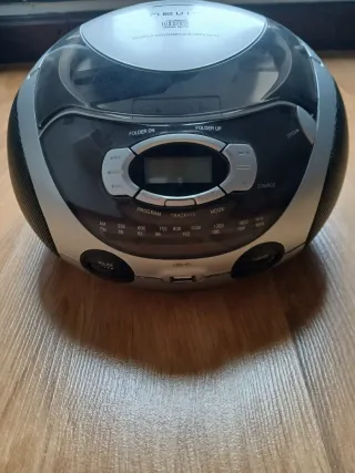 Radio CD Nevir Negro/Plata