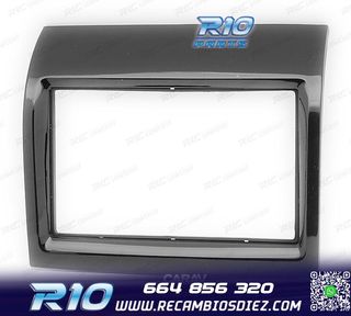MARCO NEGRO BRILLO RADIO 2-DIN PARA CITROEN JUMPER PEUGEOT B