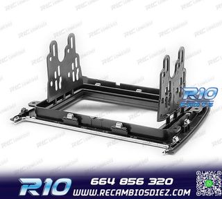 MARCO NEGRO COMPLETO RADIO 2-DIN PARA VOLKSWAGEN VW POLO 14+