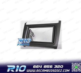 MARCO NEGRO COMPLETO RADIO 2-DIN PARA VOLKSWAGEN VW POLO 14+