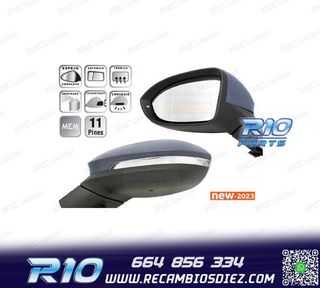 ESPEJO COMPLETO IZQUIERDO VW GOLF VIII