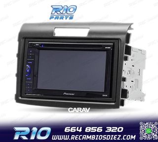 MARCO NEGRO RADIO 2-DIN PARA HONDA CR-V 12-17