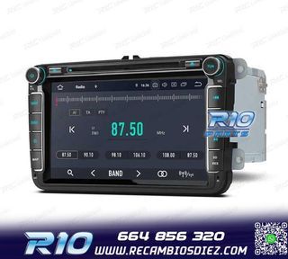 RADIO GPS ANDROID 11 PARA VOLKSWAGEN VW SEAT SKODA CARPLAY F