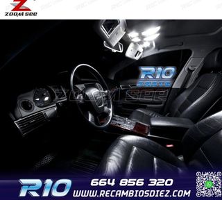 KIT 20 BOMBILLAS LED INTERIOR AUDI A6 S6 RS6 C6 AVANT 2005-2