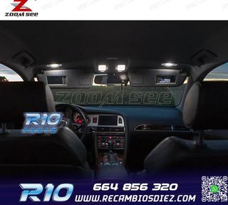 KIT 20 BOMBILLAS LED INTERIOR AUDI A6 S6 RS6 C6 AVANT 2005-2