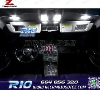 KIT 20 BOMBILLAS LED INTERIOR AUDI A6 S6 RS6 C6 AVANT 2005-2