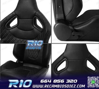 ASIENTO BAQUET UNIVERSAL CUERO NEGRO ESTILO SPORTSTER