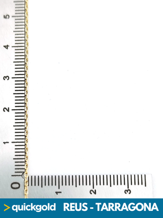 035-02-00694 CADENA ORO 18K FORZADA 40.5CM