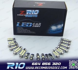 KIT 16 BOMBILLAS LED INTERIOR AUDI A7 S7 RS7 C7 QUATTRO 2011